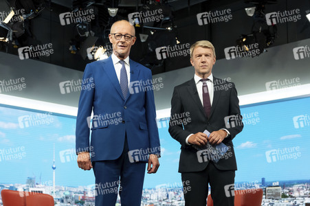 ARD-Sommerinterview mit Friedrich Merz in Berlin