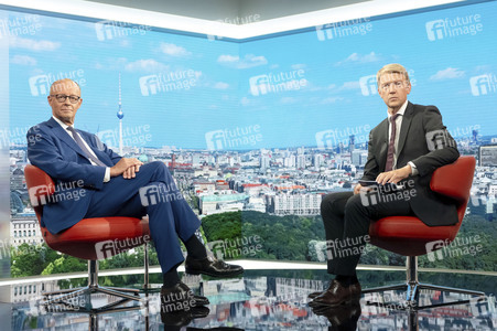 ARD-Sommerinterview mit Friedrich Merz in Berlin