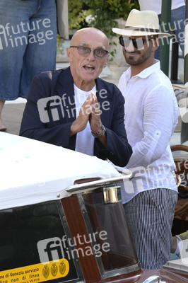 Abfahrt von Jack O'Connell und Danny Boyle vom Hotel Excelsior, Internationale Filmfestspiele von Venedig 2026