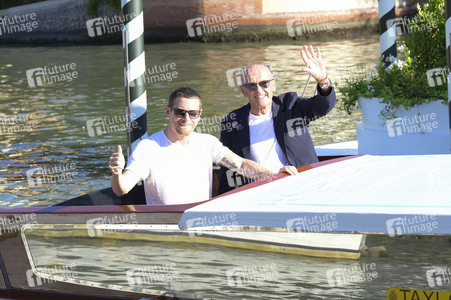 Abfahrt von Jack O'Connell und Danny Boyle vom Hotel Excelsior, Internationale Filmfestspiele von Venedig 2026