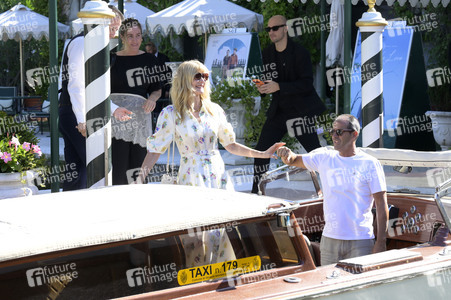 Abfahrt von Laura Dern vom Hotel Excelsior, Internationale Filmfestspiele von Venedig 2026