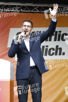 Wahlkampfveranstaltung des BSW in Halle