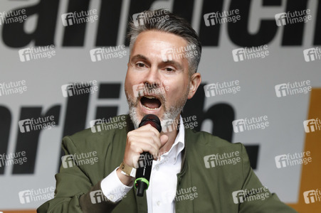 Wahlkampfveranstaltung des BSW in Halle