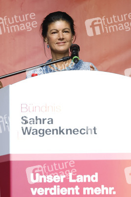 Wahlkampfveranstaltung des BSW in Halle