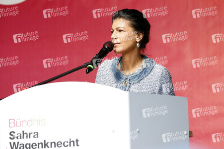 Wahlkampfveranstaltung des BSW in Halle