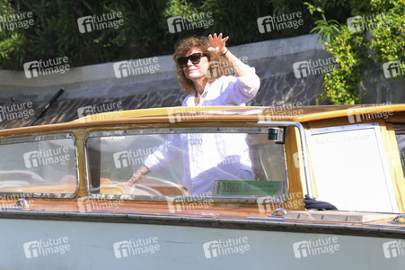Abfahrt von Susan Sarandon vom Hotel Excelsior, Internationale Filmfestspiele von Venedig 2026