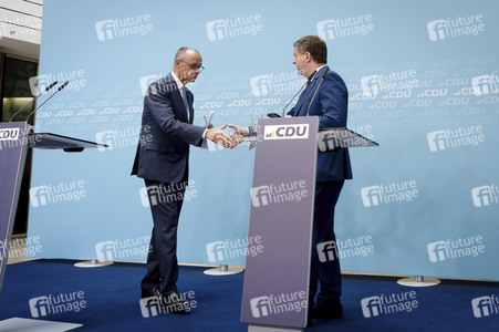 Pressekonferenz der CDU zur Wahl in Sachsen-Anhalt in Berlin