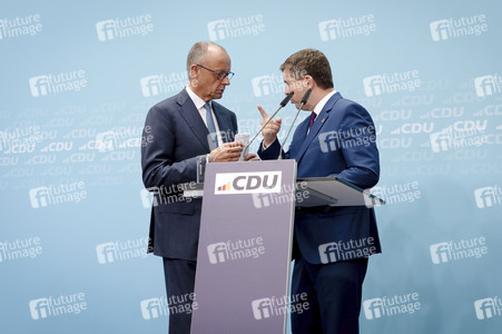 Pressekonferenz der CDU zur Wahl in Sachsen-Anhalt in Berlin