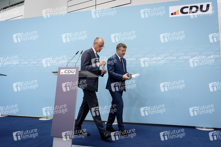 Pressekonferenz der CDU zur Wahl in Sachsen-Anhalt in Berlin