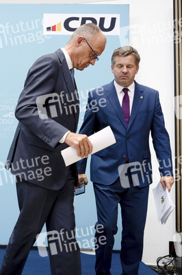 Pressekonferenz der CDU zur Wahl in Sachsen-Anhalt in Berlin