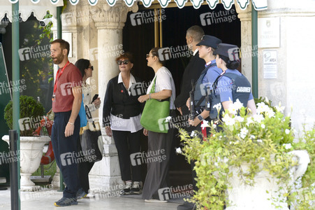 Abfahrt von Susan Sarandon vom Hotel Excelsior, Internationale Filmfestspiele von Venedig 2026