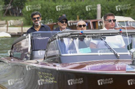 Ankunft von Pierfrancesco Favino, Giovanni Veronesi und Silvio Orlando am Hotel Excelsior, Internationale Filmfestspiele von Venedig 2026