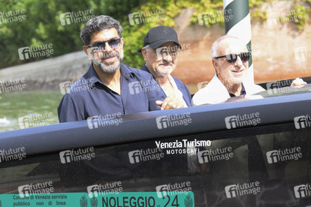 Ankunft von Pierfrancesco Favino, Giovanni Veronesi und Silvio Orlando am Hotel Excelsior, Internationale Filmfestspiele von Venedig 2026