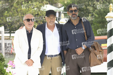 Ankunft von Pierfrancesco Favino, Giovanni Veronesi und Silvio Orlando am Hotel Excelsior, Internationale Filmfestspiele von Venedig 2026