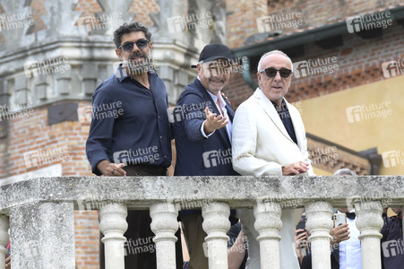 Ankunft von Pierfrancesco Favino, Giovanni Veronesi und Silvio Orlando am Hotel Excelsior, Internationale Filmfestspiele von Venedig 2026