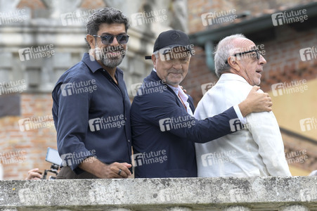Ankunft von Pierfrancesco Favino, Giovanni Veronesi und Silvio Orlando am Hotel Excelsior, Internationale Filmfestspiele von Venedig 2026