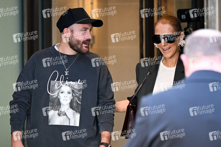 Céline Dion auf dem Weg zur ihrem Konzert in Paris