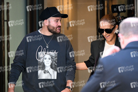 Céline Dion auf dem Weg zur ihrem Konzert in Paris