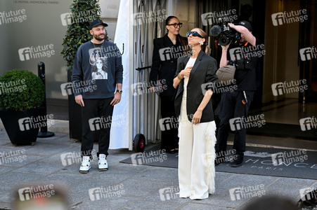 Céline Dion auf dem Weg zur ihrem Konzert in Paris