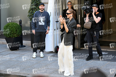 Céline Dion auf dem Weg zur ihrem Konzert in Paris
