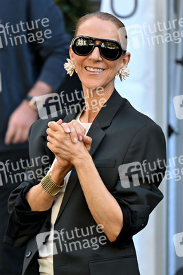 Céline Dion auf dem Weg zur ihrem Konzert in Paris