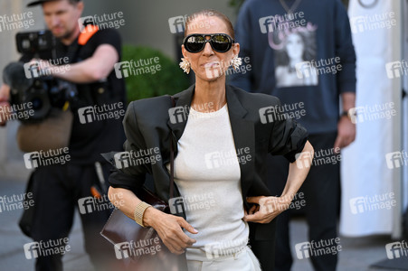Céline Dion auf dem Weg zur ihrem Konzert in Paris