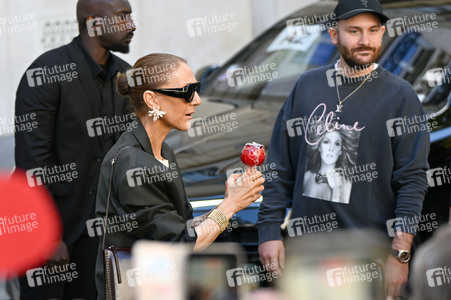 Céline Dion auf dem Weg zur ihrem Konzert in Paris