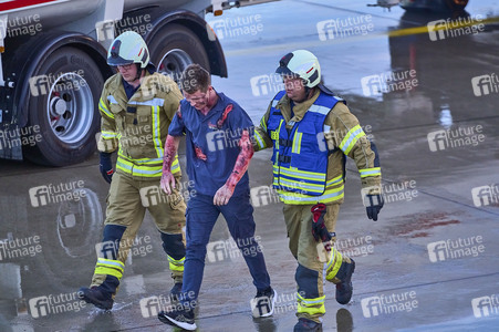 Flugunfall-Übung auf dem Hannover Airport