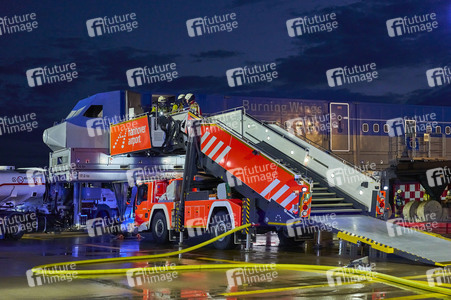 Flugunfall-Übung auf dem Hannover Airport