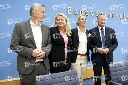 Bundespressekonferenz 'AfD - Auswirkungen der Landtagswahlen in Berlin und Mecklenburg-Vorpommern auf die Bundespolitik' in Berlin