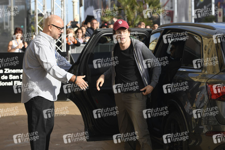 Ankunft von Jesse Eisenberg auf dem San Sebastian International Film Festival 2026