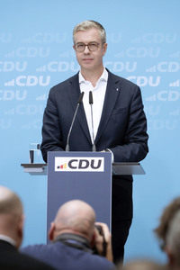 21.09.2026<br>CDU Pressekonferenz zu den Landtagswahlen in Berlin und Mecklenburg-Vorpommern in Berlin
