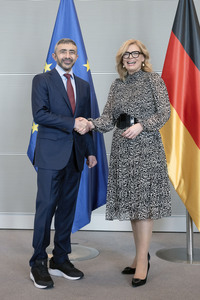 20.05.2026<br>Bundestagspräsidentin Julia Klöckner empfängt den Außenminister der VAE in Berlin