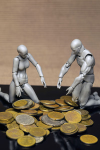 25.03.2026<br>Symbolfoto D-Mark- und Pfennig Münzen