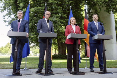 02.07.2026<br>Pressekonferenz zu den Ergebnissen des Koalitionsausschusses in Berlin