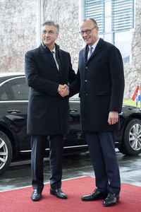 10.12.2025<br>Empfang des Premierministers von Kroatien in Berlin