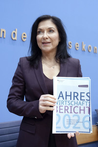 28.01.2026<br>Bundespressekonferenz 'Vorstellung des Jahreswirtschaftsberichts 2026 der Bundesregierung' in Berlin