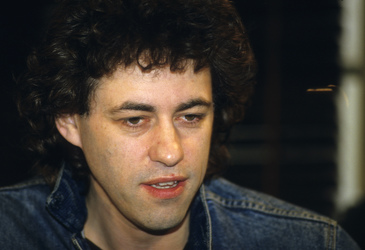 Pressekonferenz mit Bob Geldof in London