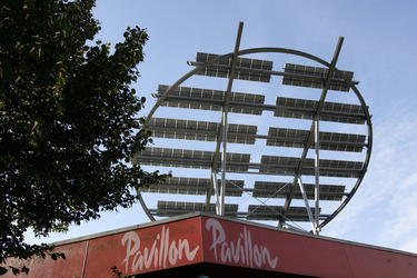 Solarstromanlage auf dem Pavillon Hannover