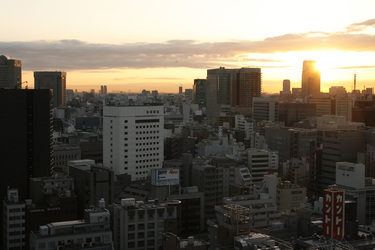 Blick vom 21. Stock des Grand Palace Hotels