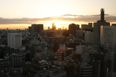 Blick vom 21. Stock des Grand Palace Hotels