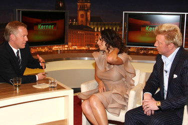 Johannes B. Kerner, Boris Becker mit Gattin Lilly Becker