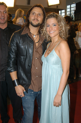 Jeanette Biedermann mit Freund