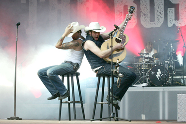 Alec 'Boss Burns' Völkel, Sascha 'Hoss Power' Vollmer, Ansgar 'Frank Doe' Freyberg (The BossHoss)