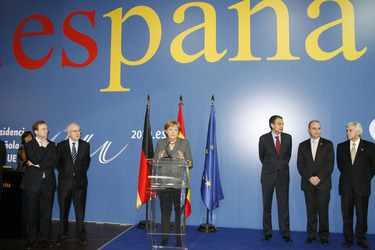 Angela Merkel, José Luis Rodriguez Zapatero