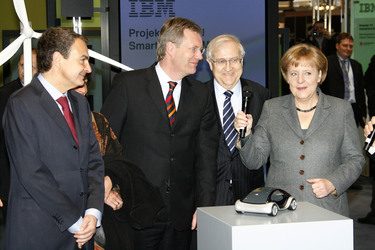 José Luis Rodriguez Zapatero, Christian Wulff, Rainer Brüderle, Angela Merkel