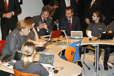 Angela Merkel, Achim Berg, José Luis Rodriguez Zapatero