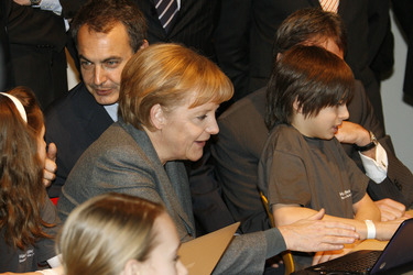 Angela Merkel, José Luis Rodriguez Zapatero