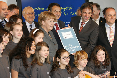 Rainer Brüderle, Angela Merkel, José Luis Rodriguez Zapatero, Achim Berg