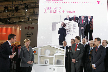 René Obermann, Angela Merkel, José Luis Rodriguez Zapatero